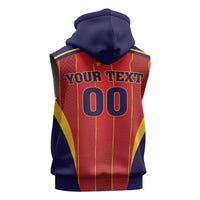 Custom Spain 2026 World Football Sleeveless Hoodie Vamos Espana