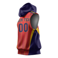 Custom Spain 2026 World Football Sleeveless Hoodie Vamos Espana