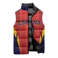 Custom Spain 2026 World Football Sleeveless Puffer Jacket Vamos Espana
