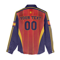 Custom Spain 2026 World Football Women Casual Shirt Vamos Espana