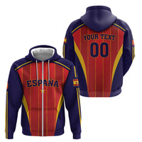Custom Spain 2026 World Football Zip Hoodie Vamos Espana