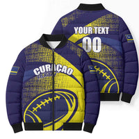 Rugby Curacao Bomber Puffer Jacket Korsou Go Champion - Wonder Print Shop