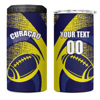 Custom Rugby Curacao 4 in 1 Can Cooler Tumbler Korsou Go Champion - Wonder Print Shop