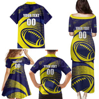 Custom Rugby Curacao Family Matching Puletasi and Hawaiian Shirt Korsou Go Champion - Wonder Print Shop