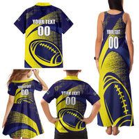 Custom Rugby Curacao Family Matching Tank Maxi Dress and Hawaiian Shirt Korsou Go Champion - Wonder Print Shop