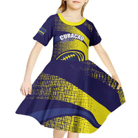 Custom Rugby Curacao Kid Short Sleeve Dress Korsou Go Champion - Wonder Print Shop
