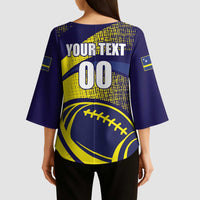 Rugby Curacao Kimono Sleeve Blouse Korsou Go Champion - Wonder Print Shop