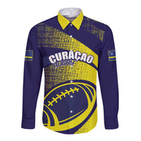 Custom Rugby Curacao Long Sleeve Button Shirt Korsou Go Champion - Wonder Print Shop