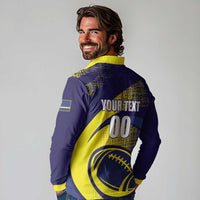 Custom Rugby Curacao Long Sleeve Polo Shirt Korsou Go Champion - Wonder Print Shop