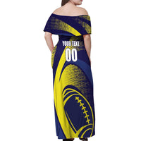 Custom Rugby Curacao Off Shoulder Maxi Dress Korsou Go Champion - Wonder Print Shop