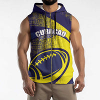 Rugby Curacao Sleeveless Zip Hoodie Korsou Go Champion - Wonder Print Shop