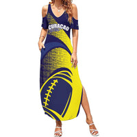 Custom Rugby Curacao Summer Maxi Dress Korsou Go Champion - Wonder Print Shop