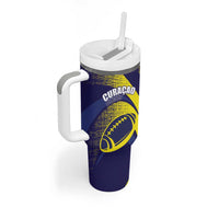 Custom Rugby Curacao Tumbler With Handle Korsou Go Champion - Wonder Print Shop