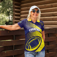 Custom Rugby Curacao Women Polo Shirt Korsou Go Champion - Wonder Print Shop