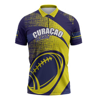 Rugby Curacao Zipper Polo Shirt Korsou Go Champion - Wonder Print Shop
