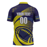 Rugby Curacao Zipper Polo Shirt Korsou Go Champion - Wonder Print Shop