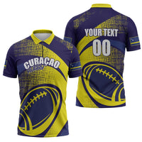 Rugby Curacao Zipper Polo Shirt Korsou Go Champion - Wonder Print Shop