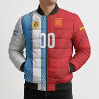 Custom Espana Argentina 2026 Bomber Puffer Jacket Copa Mundial Final