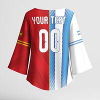 Custom Espana Argentina 2026 Kimono Sleeve Blouse Copa Mundial Final