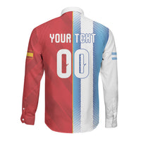 Custom Espana Argentina 2026 Long Sleeve Button Shirt Copa Mundial Final
