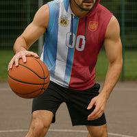 Custom Espana Argentina 2026 Sleeveless Hoodie Copa Mundial Final