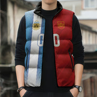 Custom Espana Argentina 2026 Sleeveless Puffer Jacket Copa Mundial Final