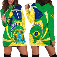 Brazil Independence Day Hoodie Dress Sete de Setembro Flag Style - Wonder Print Shop