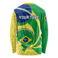 Personalised Brazil Independence Day Long Sleeve Shirt Sete de Setembro Flag Style LT01