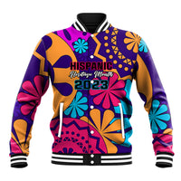 United States National Hispanic Heritage Month Baseball Jacket Mes Nacional de la Herencia Hispana Special Version - Wonder Print Shop