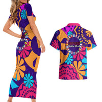 United States National Hispanic Heritage Month Couples Matching Short Sleeve Bodycon Dress and Hawaiian Shirt Mes Nacional de la Herencia Hispana Special Version - Wonder Print Shop