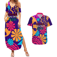 United States National Hispanic Heritage Month Couples Matching Summer Maxi Dress and Hawaiian Shirt Mes Nacional de la Herencia Hispana Special Version - Wonder Print Shop