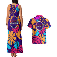 United States National Hispanic Heritage Month Couples Matching Tank Maxi Dress and Hawaiian Shirt Mes Nacional de la Herencia Hispana Special Version - Wonder Print Shop