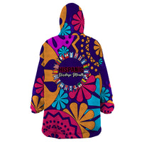 United States National Hispanic Heritage Month Wearable Blanket Hoodie Mes Nacional de la Herencia Hispana Special Version - Wonder Print Shop
