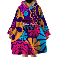 United States National Hispanic Heritage Month Wearable Blanket Hoodie Mes Nacional de la Herencia Hispana Special Version - Wonder Print Shop