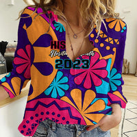 United States National Hispanic Heritage Month Women Casual Shirt Mes Nacional de la Herencia Hispana Special Version - Wonder Print Shop