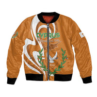 Personalized Cyprus Independence Day 1960 Bomber Jacket Kbrs Cumhuriyeti Curve Style - Wonder Print Shop