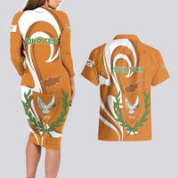 Personalized Cyprus Independence Day 1960 Couples Matching Long Sleeve Bodycon Dress and Hawaiian Shirt Kbrs Cumhuriyeti Curve Style - Wonder Print Shop