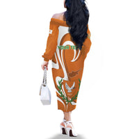 Personalized Cyprus Independence Day 1960 Family Matching Off The Shoulder Long Sleeve Dress and Hawaiian Shirt Kbrs Cumhuriyeti Curve Style - Wonder Print Shop