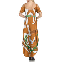 Personalized Cyprus Independence Day 1960 Family Matching Summer Maxi Dress and Hawaiian Shirt Kbrs Cumhuriyeti Curve Style - Wonder Print Shop