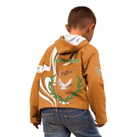 Personalized Cyprus Independence Day 1960 Kid Hoodie Kbrs Cumhuriyeti Curve Style - Wonder Print Shop