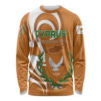 Personalized Cyprus Independence Day 1960 Long Sleeve Shirt Kbrs Cumhuriyeti Curve Style - Wonder Print Shop