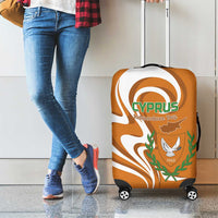 Personalized Cyprus Independence Day 1960 Luggage Cover Kbrs Cumhuriyeti Curve Style - Wonder Print Shop
