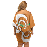 Personalized Cyprus Independence Day 1960 Off Shoulder Short Dress Kbrs Cumhuriyeti Curve Style - Wonder Print Shop