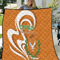 Personalized Cyprus Independence Day 1960 Quilt Kbrs Cumhuriyeti Curve Style - Wonder Print Shop