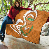 Personalized Cyprus Independence Day 1960 Quilt Kbrs Cumhuriyeti Curve Style - Wonder Print Shop