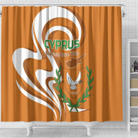 Personalized Cyprus Independence Day 1960 Shower Curtain Kıbrıs Cumhuriyeti Curve Style