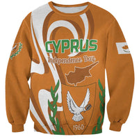 Personalized Cyprus Independence Day 1960 Sweatshirt Kbrs Cumhuriyeti Curve Style - Wonder Print Shop