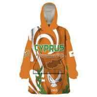 Personalized Cyprus Independence Day 1960 Wearable Blanket Hoodie Kbrs Cumhuriyeti Curve Style - Wonder Print Shop