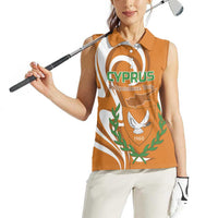 Personalized Cyprus Independence Day 1960 Women Sleeveless Polo Shirt Kbrs Cumhuriyeti Curve Style - Wonder Print Shop