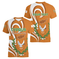 Personalized Cyprus Independence Day 1960 Women V-Neck T-Shirt Kbrs Cumhuriyeti Curve Style - Wonder Print Shop